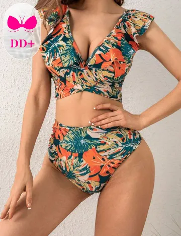 Costum de baie SHEIN, mix culori