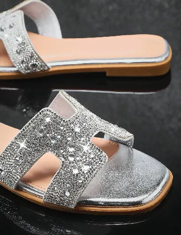 Slapi SHEIN, argintiu