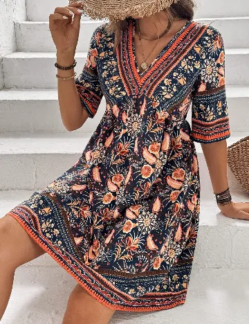 Rochie scurta SHEIN, mix culori