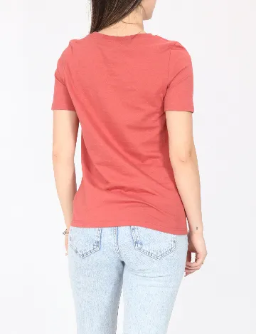 Tricou River Island, roz pudra inchis
