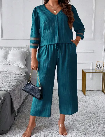 Compleu SHEIN CURVE, turcoaz