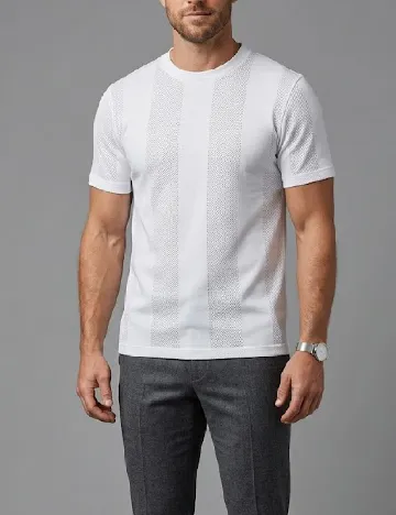 Tricou River Island, alb