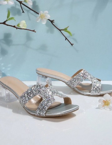 Saboti SHEIN, argintiu