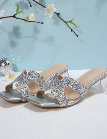 Saboti SHEIN, argintiu