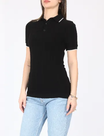 Tricou River Island, negru