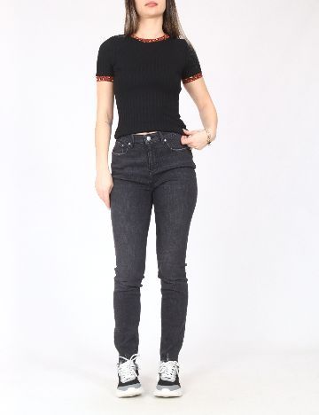 Blugi Jacqueline de Yong, negru