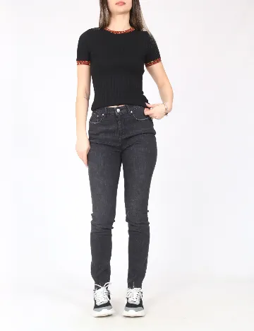 Blugi Jacqueline de Yong, negru