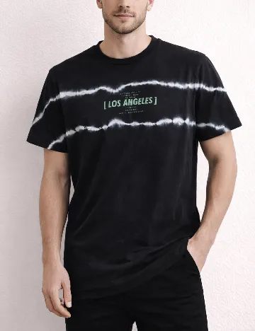 Tricou River Island, negru