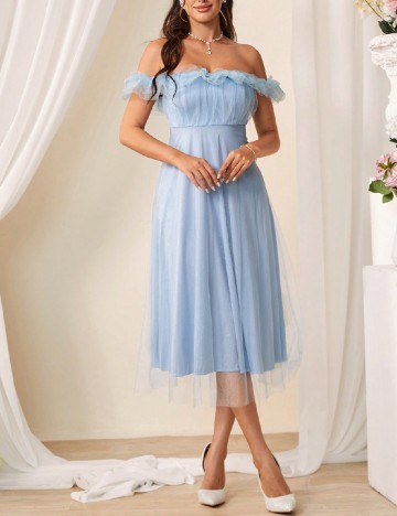 Rochie medie SHEIN, albastru