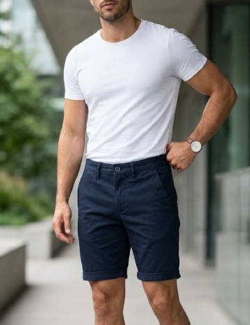 Pantaloni scurti River Island, bleumarin