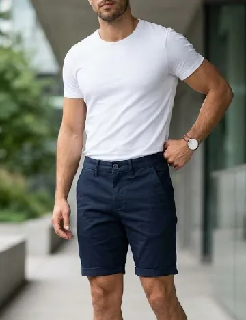 Pantaloni scurti River Island, bleumarin