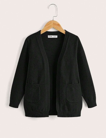 Cardigan Shein Kids, negru