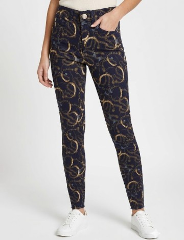 Pantaloni River Island, bleumarin