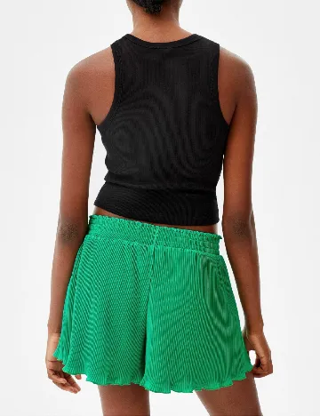 Pantaloni scurti Bershka, verde