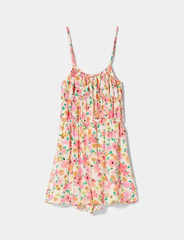 Salopeta Bershka, floral print