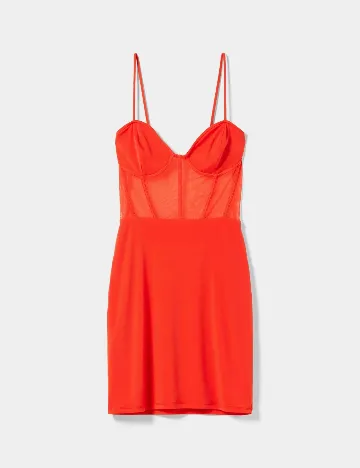 Rochie scurta Bershka, rosu