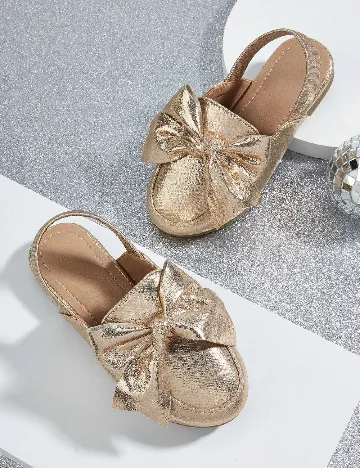 Pantofi Shein Kids, auriu