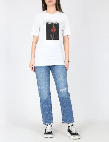 Tricou River Island, alb