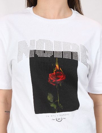 Tricou River Island, alb