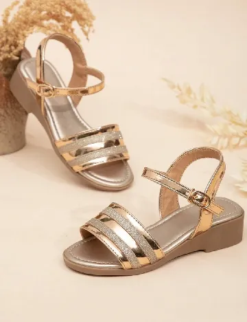 Sandale Shein Kids, auriu