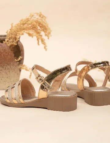 Sandale Shein Kids, auriu