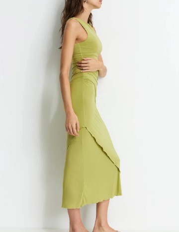 Rochie medie Pull&Bear, verde