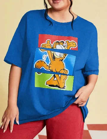 Tricou SHEIN CURVE, albastru