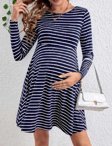 Rochie scurta SHEIN Maternity, bleumarin