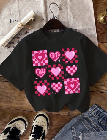 Top Shein Kids, negru