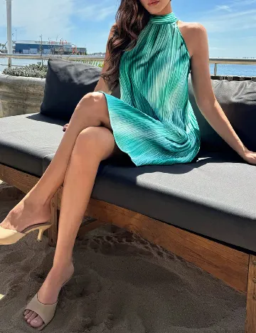 Rochie scurta SHEIN, verde