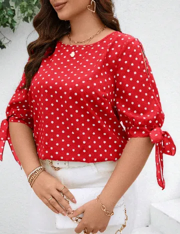 Bluza SHEIN CURVE, rosu