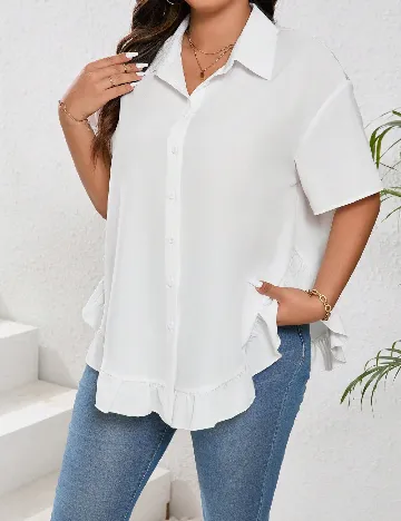Camasa SHEIN CURVE, alb