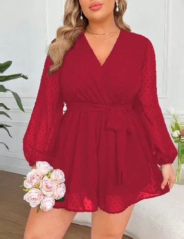 Salopeta SHEIN CURVE, rosu