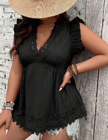 Bluza SHEIN CURVE, negru