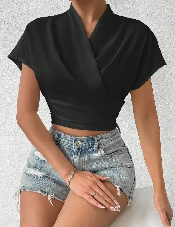 Top SHEIN, negru