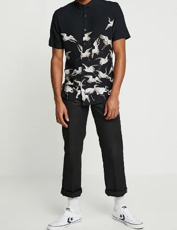 Camasa River Island, bleumarin inchis