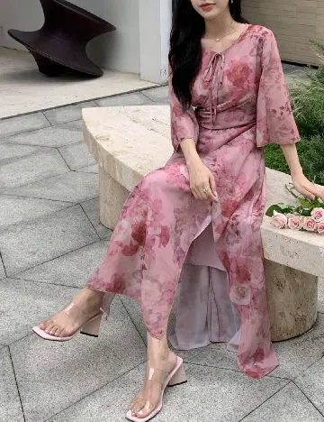 Rochie lunga Dazy, floral