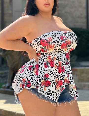 Top SHEIN CURVE, mix culori