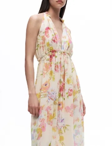 Rochie lunga Zara, crem