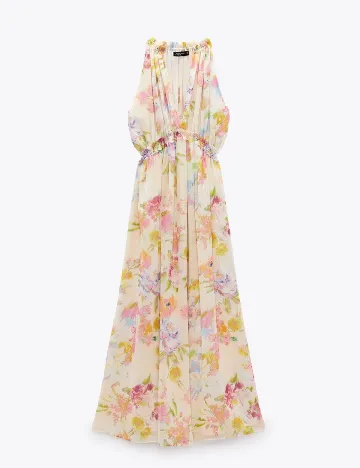 Rochie lunga Zara, crem