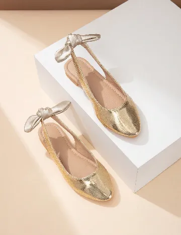 Pantofi Shein Kids, auriu