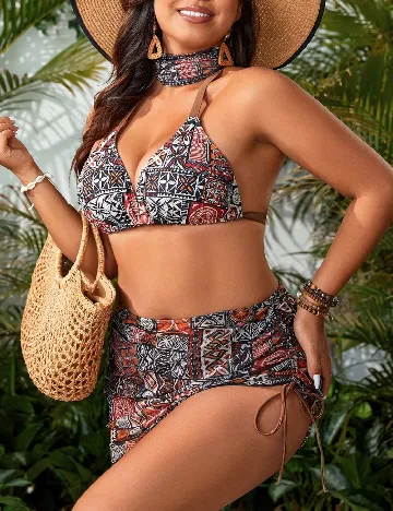 Costum de baie SHEIN CURVE, mix culori