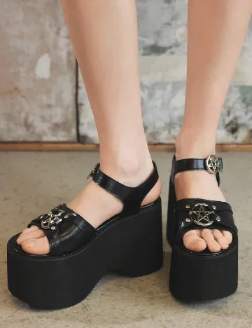 Sandale SHEIN, negru