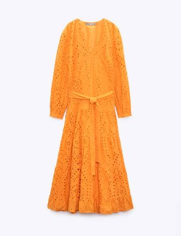Rochie lunga Zara, portocaliu