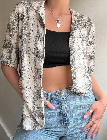 Camasa River Island, imprimeu sarpe