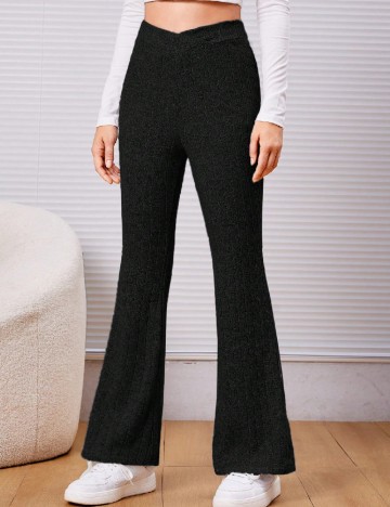 Pantaloni Shein Kids, negru