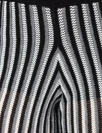 Pantaloni River Island, alb/negru