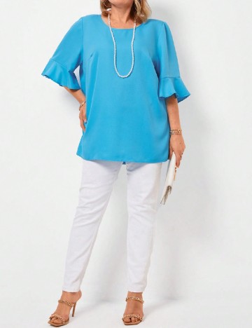 Bluza Emery Rose Curve, albastru