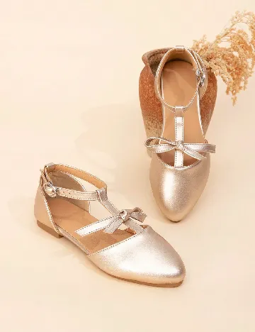 Pantofi Shein Kids, auriu