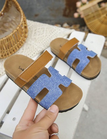 Slapi Shein Kids, albastru